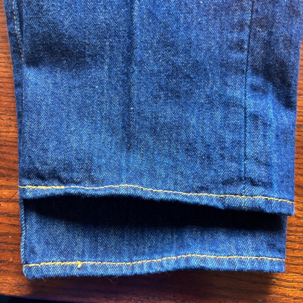 Y2K Men's Levis 501 Original Fit Straight Leg Indigo Blue Button Fly Jeans 32x34 - Picture 14 of 15